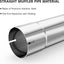 Tubo escape recto 4" acero inox 30"