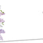 Tarjetas de lugar con diseño floral de clavo morado para mesa de baby shower y boda
