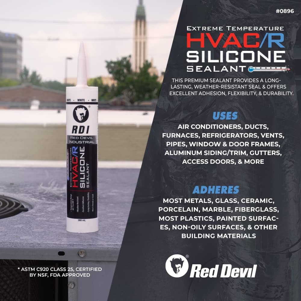Sellador silicona HVAC/R 280ml blanco