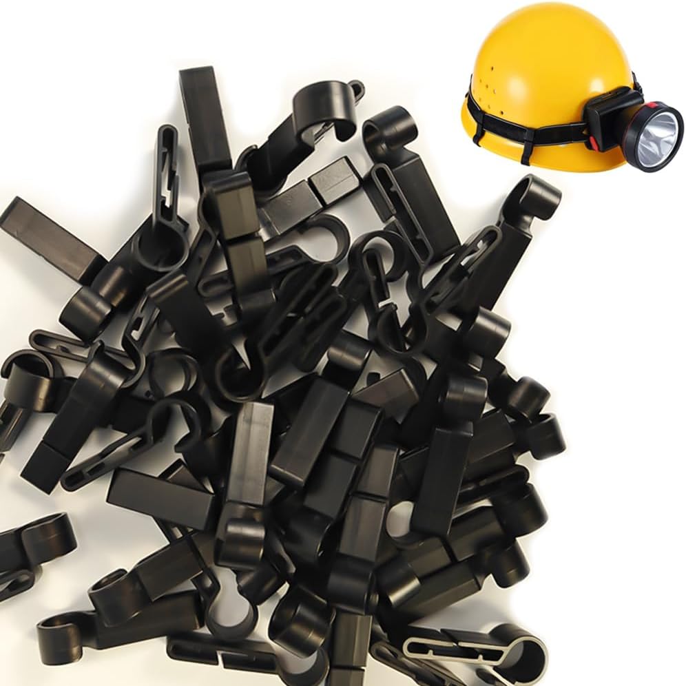 Clips faro con gancho para casco duro