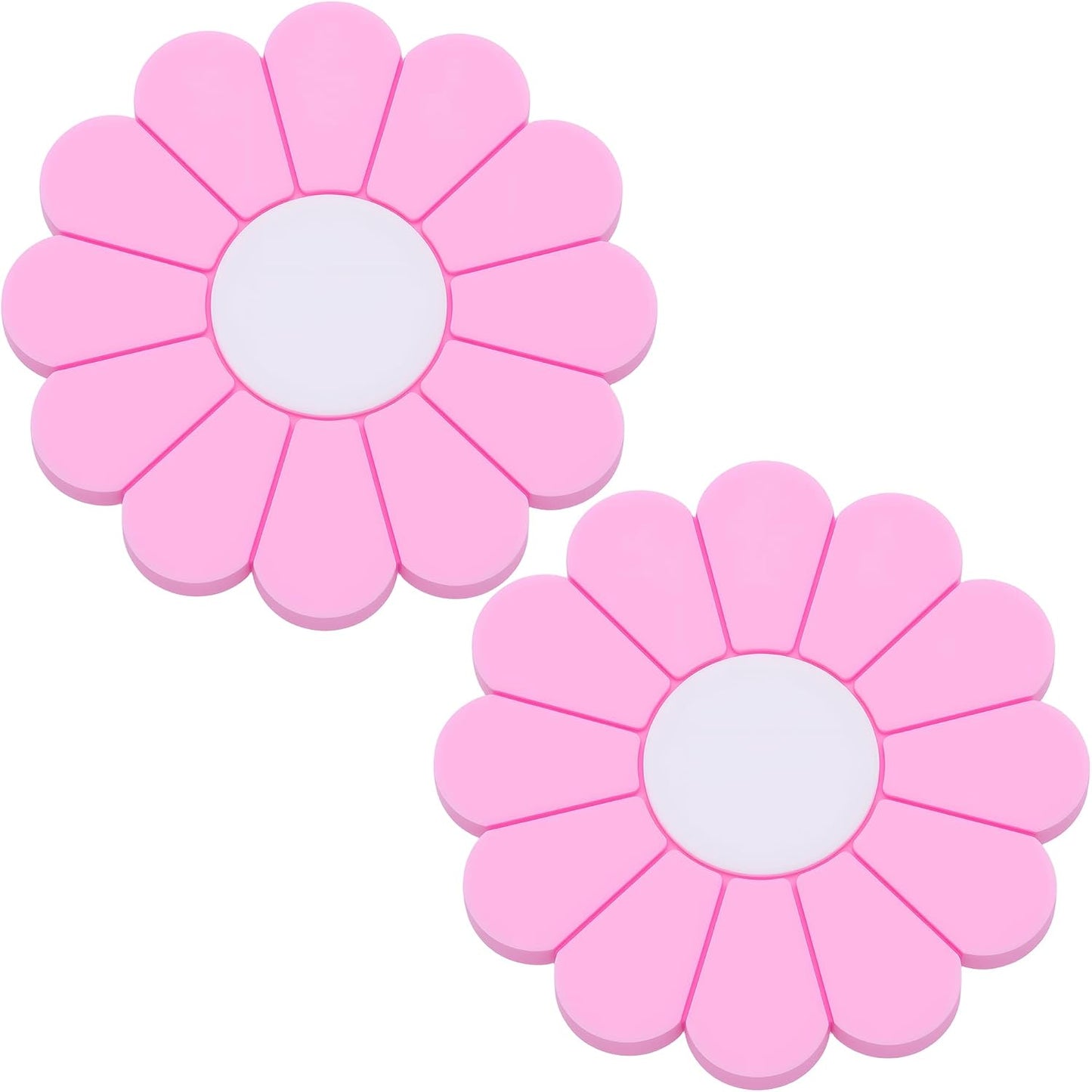 2 Portavasos Silicona Antideslizante Universal Rosa