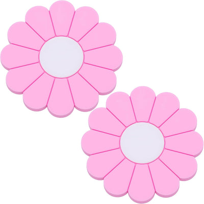 2 Portavasos Silicona Antideslizante Universal Rosa