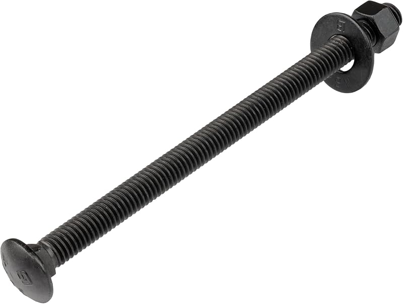 25 Kit pernos transporte 3/8x6 negros grado 307A cerámico