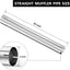 Tubo escape recto 4" acero inox 30"