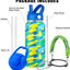 Botella agua acero inox 24-40oz con asas y correa