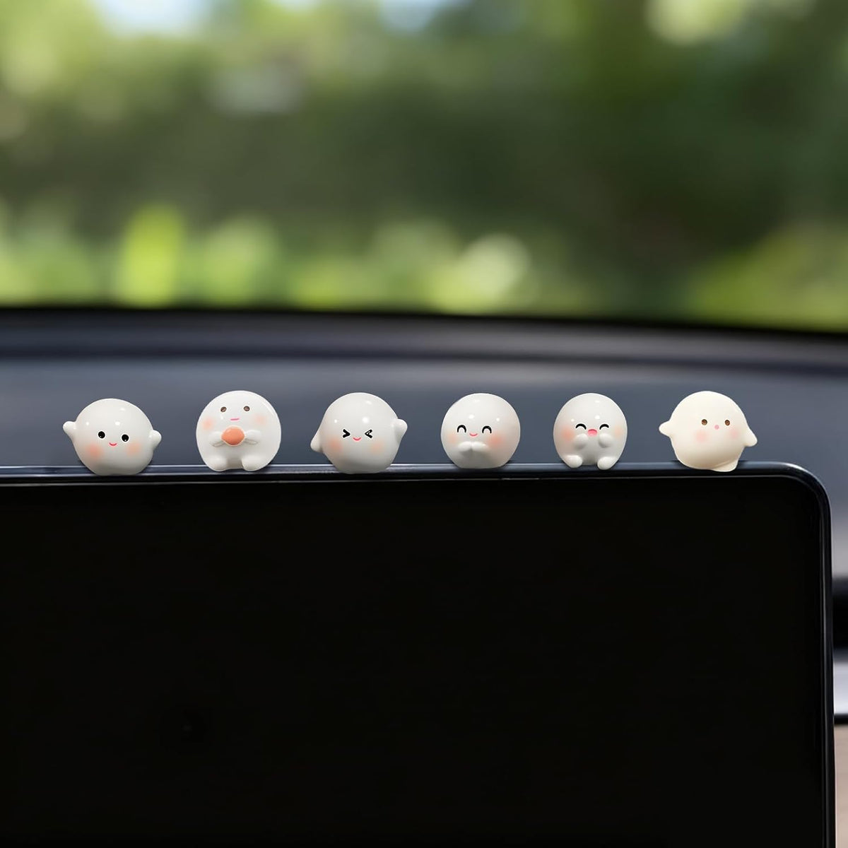 6 Pzas Decoración Anime para Espejo y Tablero Coche