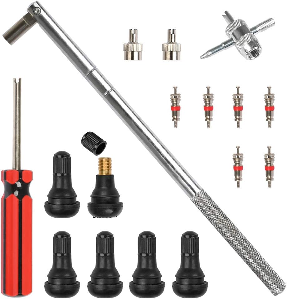 Kit 17 herramientas vástago válvula neumático 6 pzas TR412