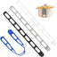 4 Pzas Correas Silicona Ajustables 21pulg para Tapa Olla Bento Yoga