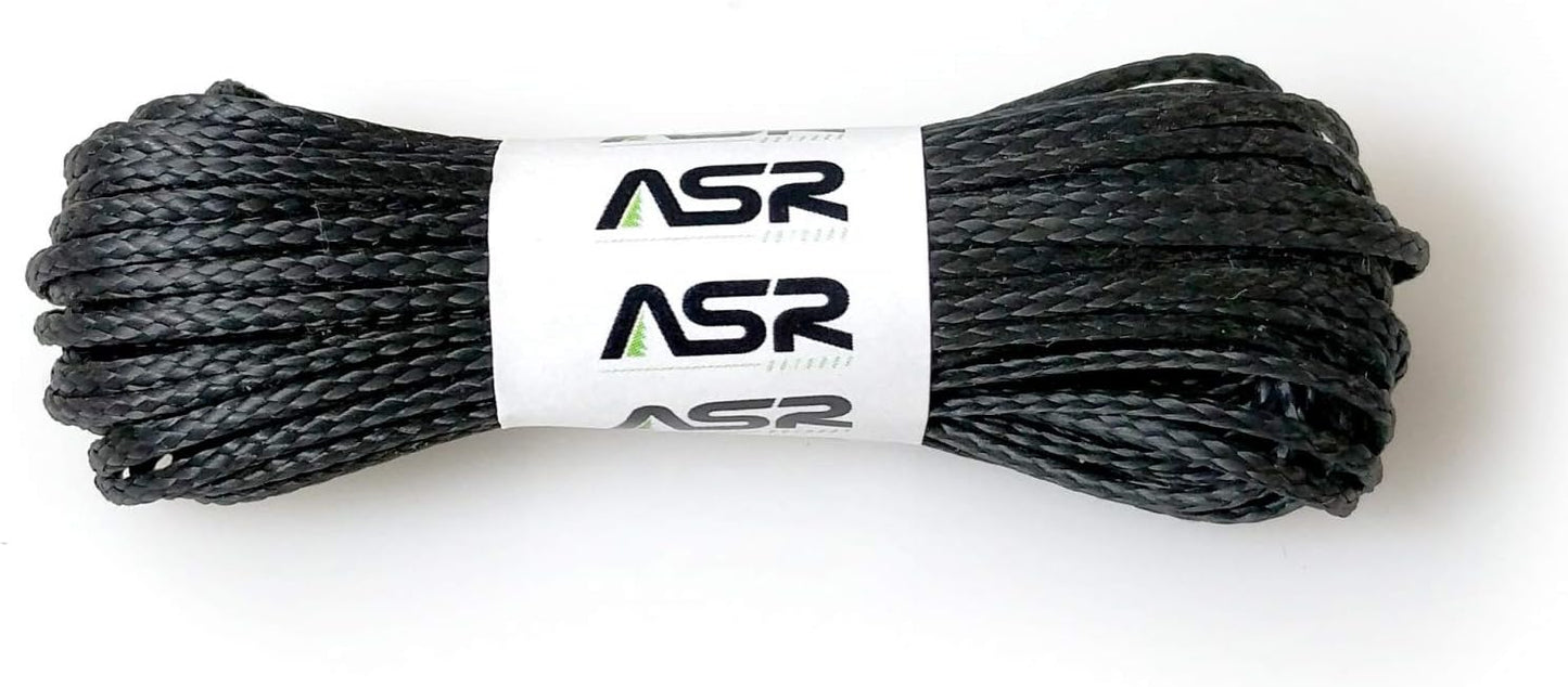 Cable supervivencia Technora 1200lb 25ft color negro