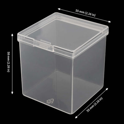 72 Cajas Plástico Transparente para Cuentas Botones Dulces