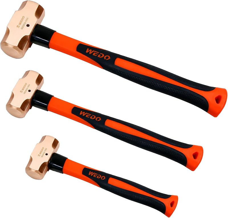 Set 3 Pzas Martillo Trineo Cobre 1-3lb Fibra Vidrio DIN