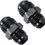 Adaptador 12AN a 10AN aluminio negro set 2