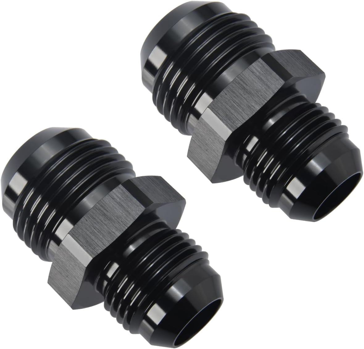 Adaptador 12AN a 10AN aluminio negro set 2
