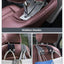 Ganchos reposacabezas asiento auto set 2 gamuza negro