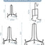 6 Soportes Placa Negro 4-8" para Tazas Libros