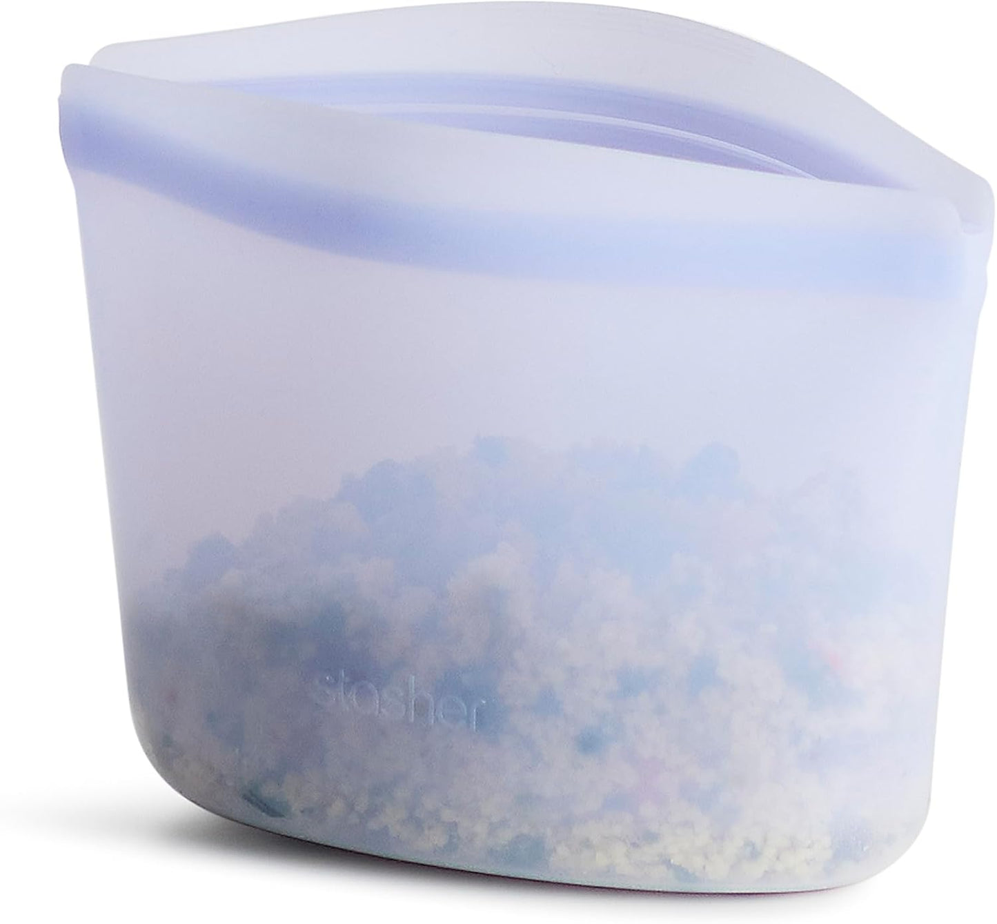 Bolsa silicón almacenamiento alimentos lavanda sin BPA