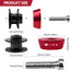 Set tapas aire carrete GSX8R 2023-25 rojo