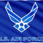 Bandera Fuerza Aérea EE.UU. 3x5" 3 capas con ojales