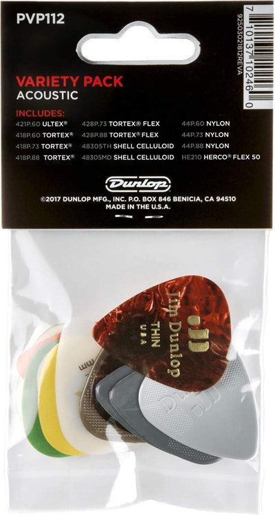 Pack púas guitarra acústica 12 pzas