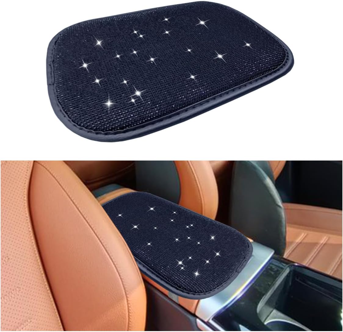 Funda consola coche con brillos 11.9x8.4 pulg diamantes cristal