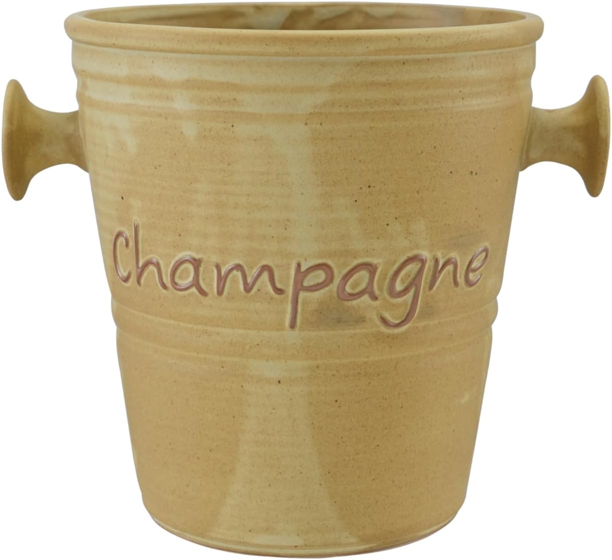Bote de champán gres vintage marrón