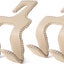 Gancho para bolso auto 2en1 soporte cuero beige