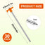 30 Estacas Tienda Resistentes 9.6" Metal Antioxidante