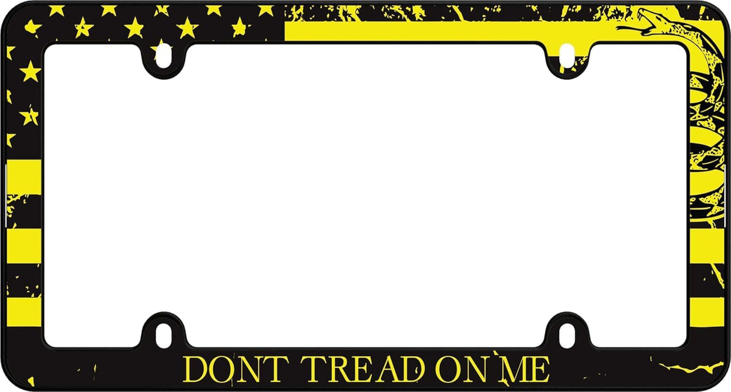 Marco matrícula Don't Tread On Me negro mate
