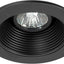 Bafle empotrable negro 4pulg para MR16
