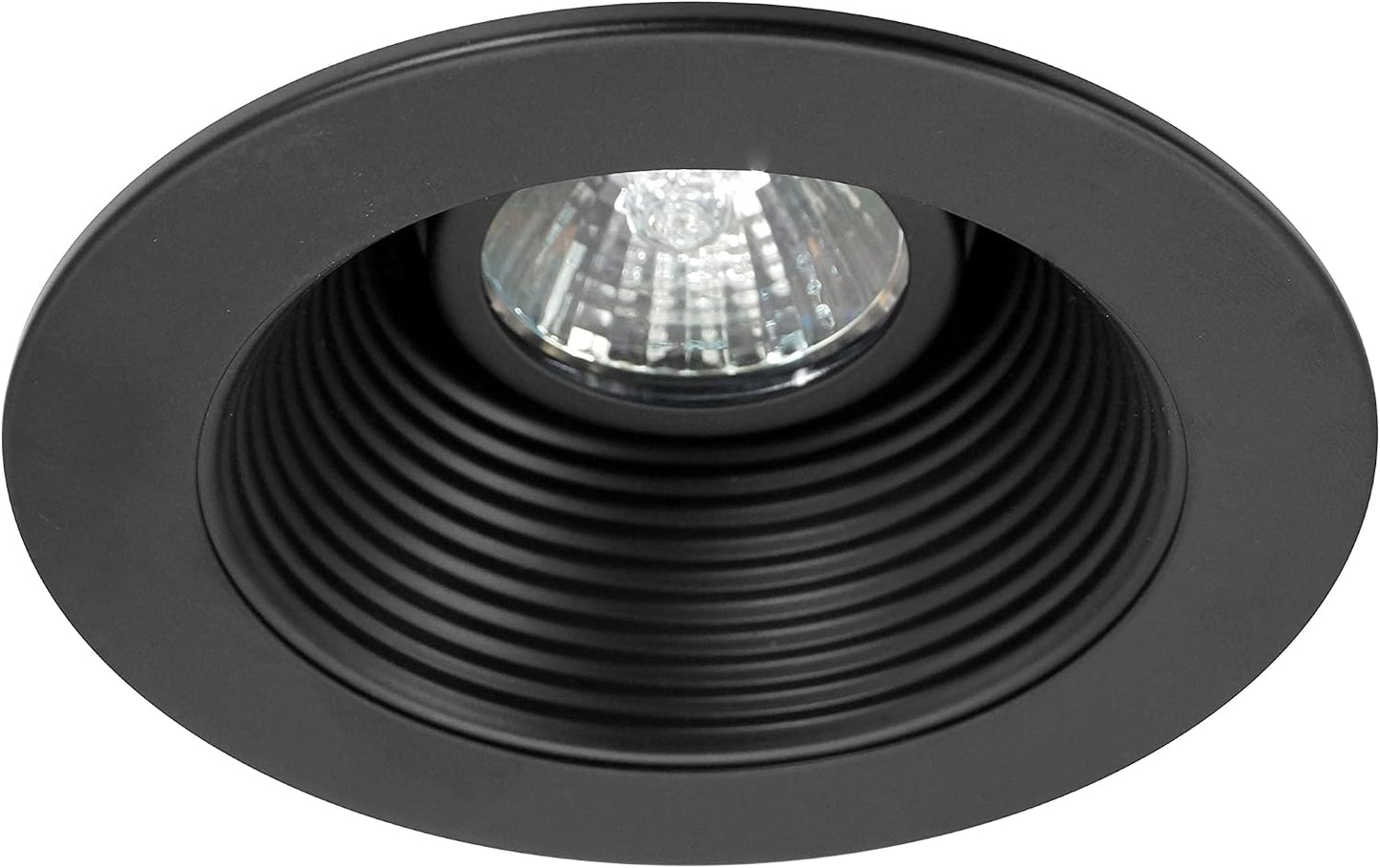 Bafle empotrable negro 4pulg para MR16