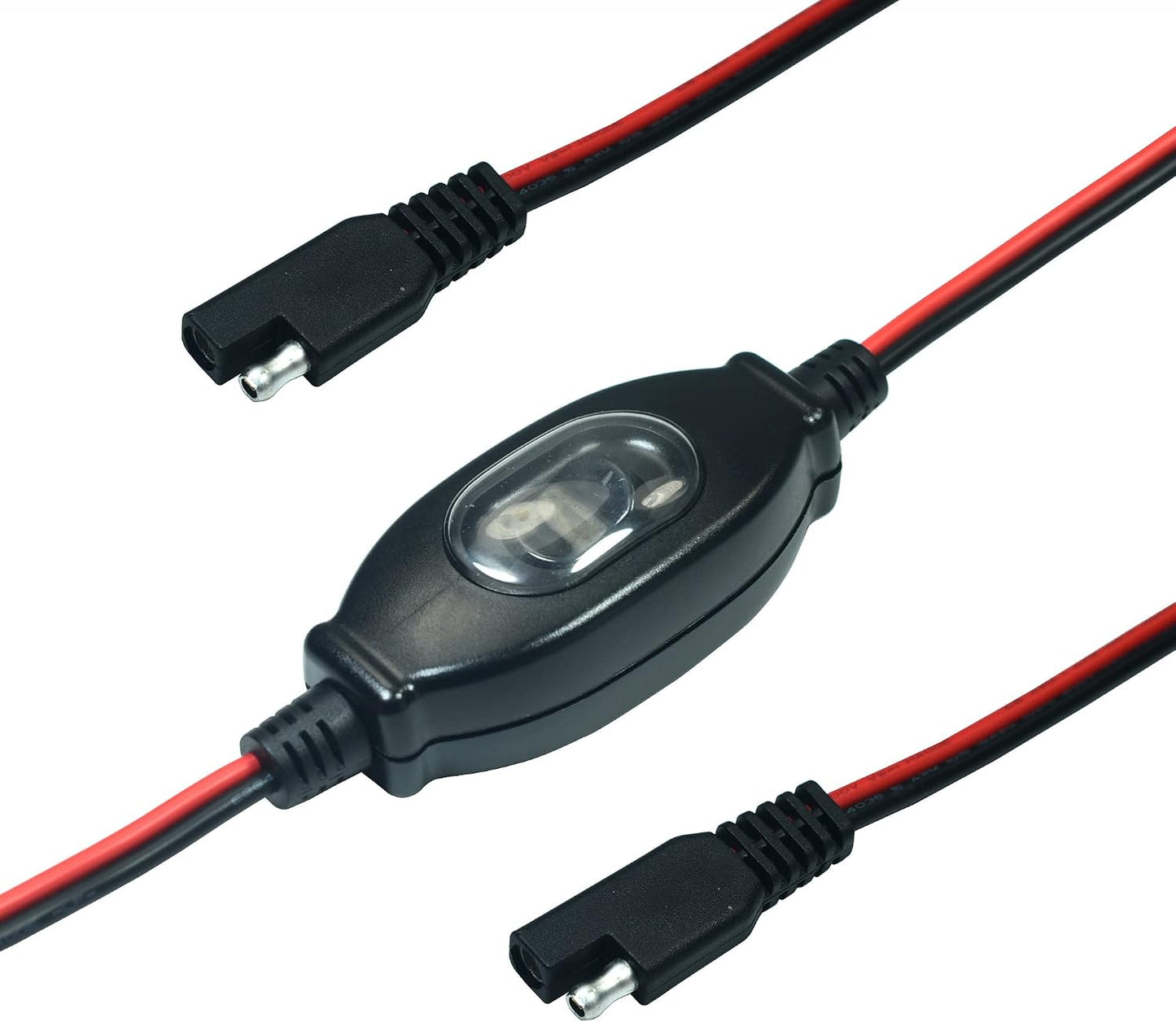 Adaptador SAE 12V con interruptor impermeable 6.6pies