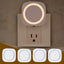 Luces nocturnas blancas enchufables 4 pack sensor baño dormitorio