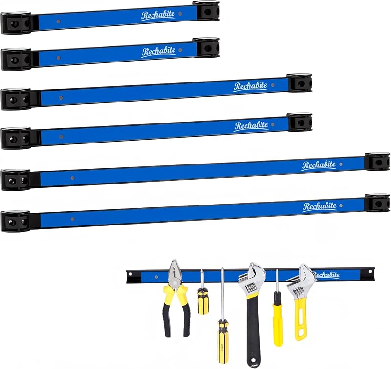 Tira magnética soporte herramientas 12-24" azul