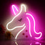 Luz neón unicornio para niñas habitación regalo cumpleaños