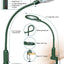 Lupa 10x con luz LED 5 modos brillo ajustable soporte