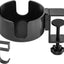 Abrazadera universal para portavasos metal con gancho