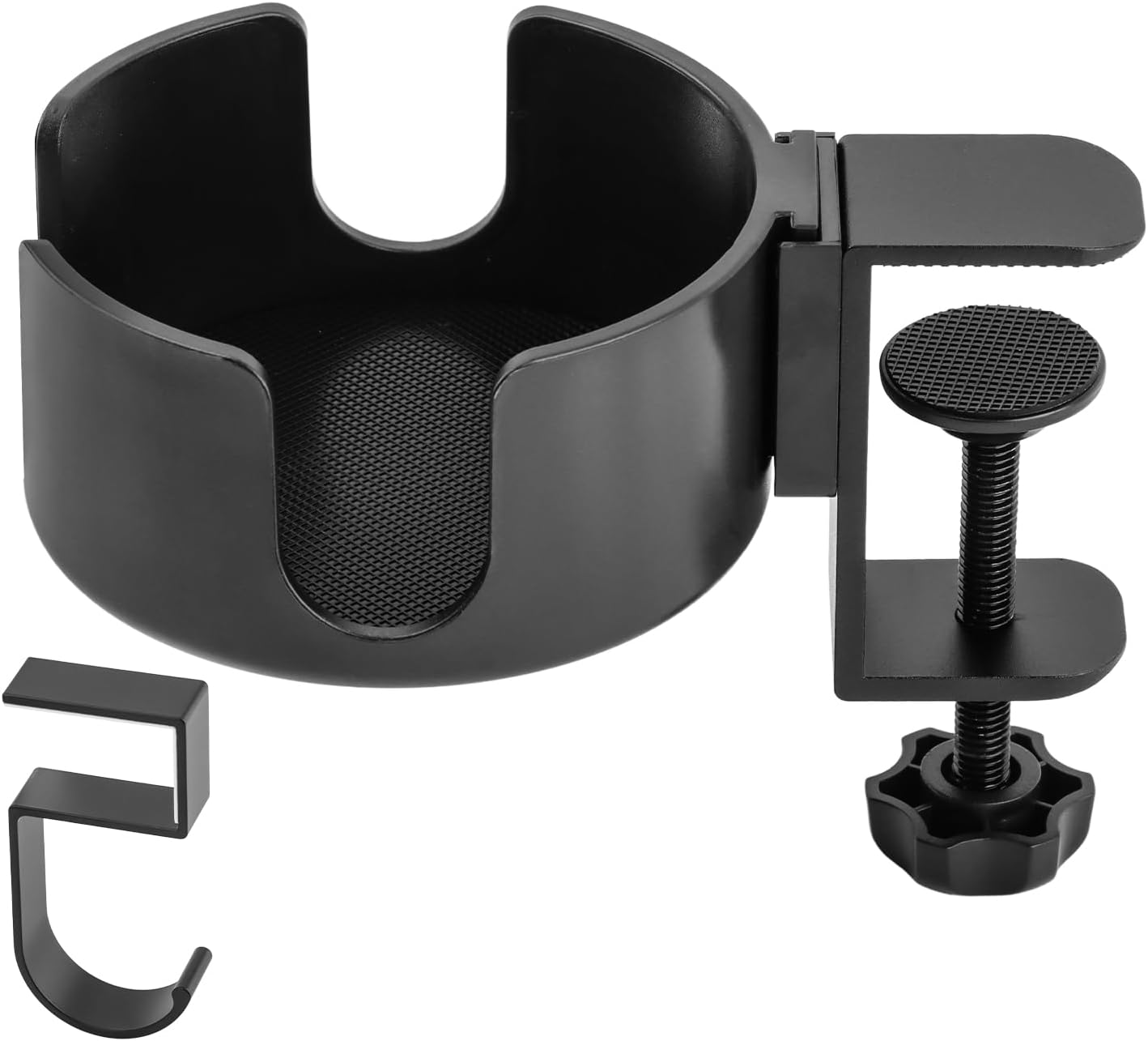 Abrazadera universal para portavasos metal con gancho