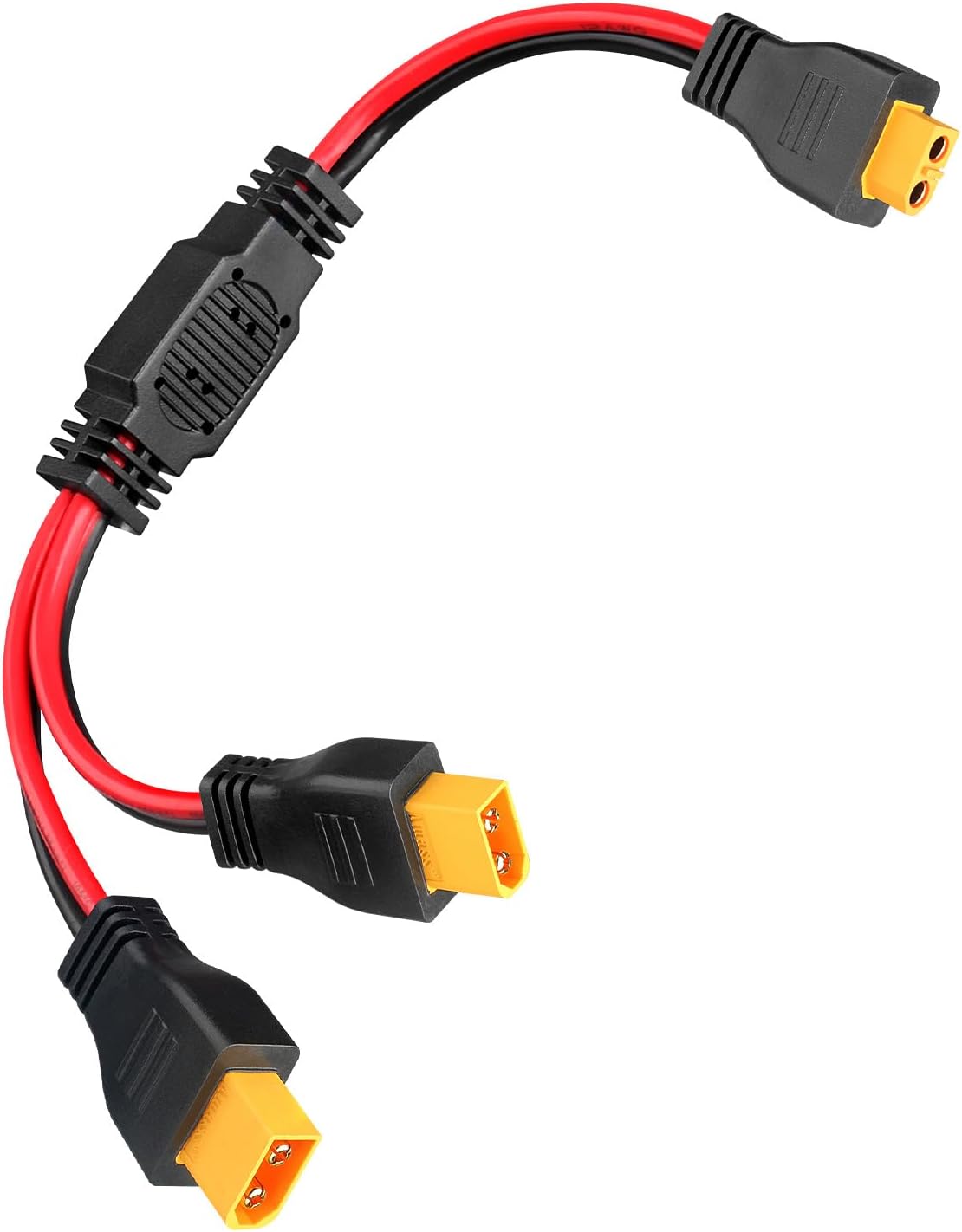 Cable XT60 divisor 1 hembra a 2 macho 12AWG drones