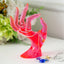 Soporte anillo forma mano estante joyas Y2K rojo