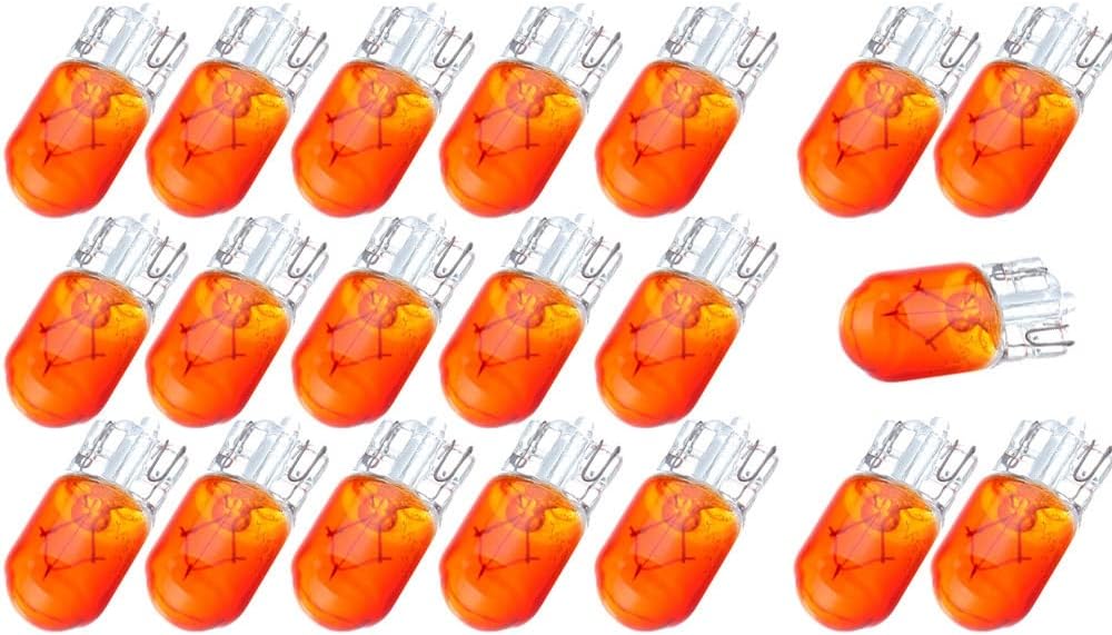 Pack 20 Bombillas Halógenas T10 12V 5W Blanco Cálido