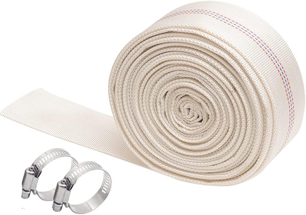 Manguera jardín 1" 26.2ft PVC con abrazadera ajustable