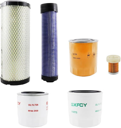 Kit filtros comp Kubota L2501 L2800 L3200 HST