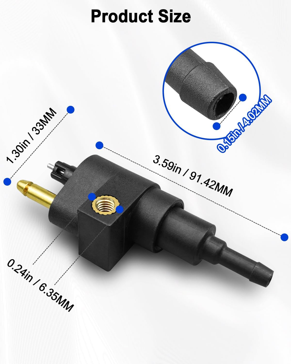 Conector combustible motor barco Mercury Mariner 4-175HP