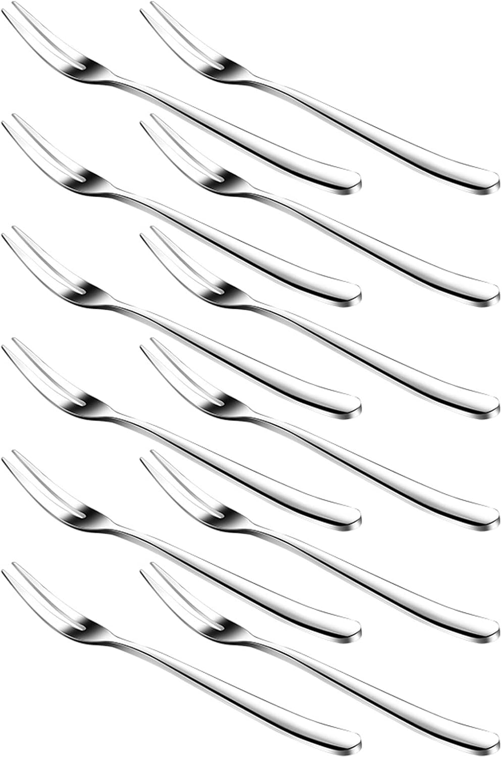 Set 12 Tenedores Acero Inox para Cóctel y Postre