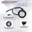 Set 100 focos LED rojos 3/4pulg 3 LEDs luces laterales