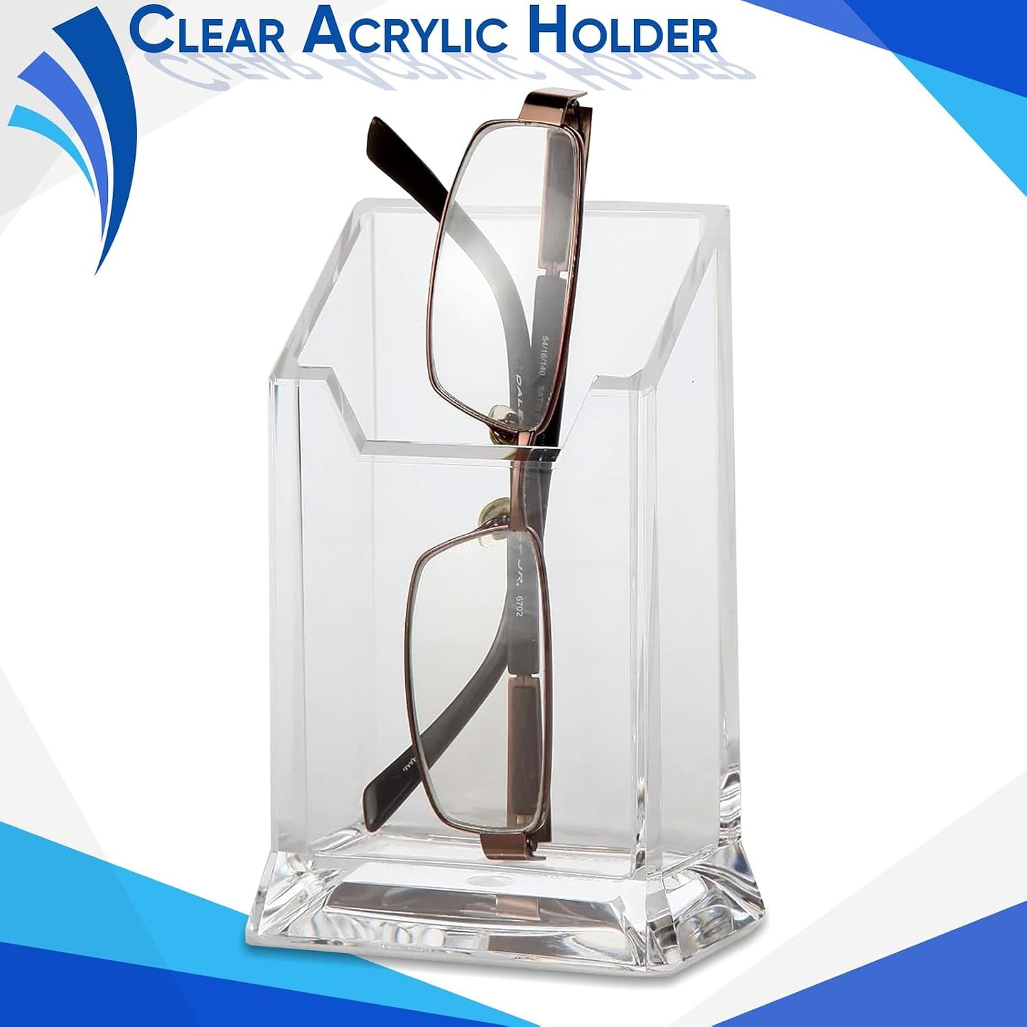 Soporte acrílico transparente para bolígrafos y herramientas