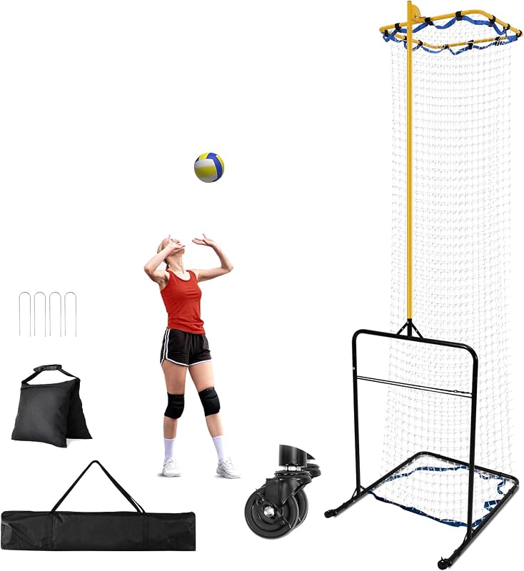 Equipo voleibol 8 alturas ajustables red 130pulg 6 angulos