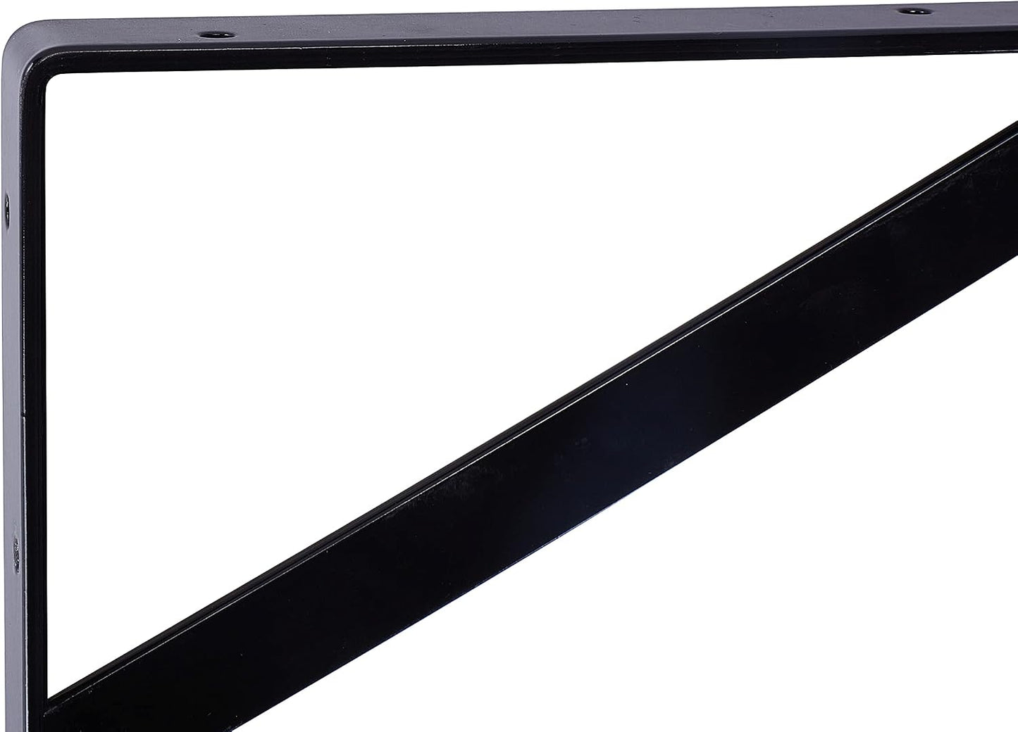 6 Soportes Estante 16pulg Acero Negro 90 Grados