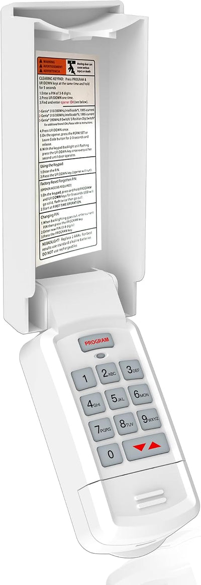 Teclado inalámbrico para puerta garaje Genie Intellicode