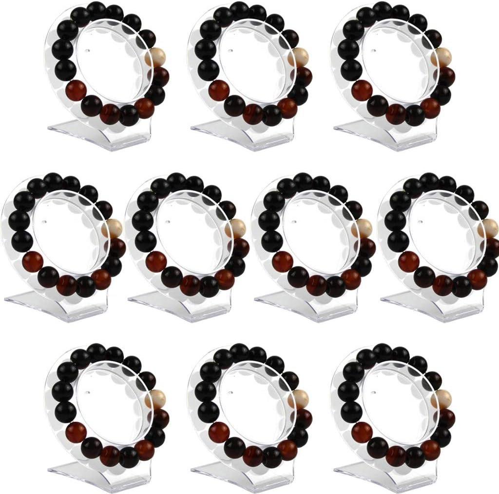 10 Uds Soporte Colgador Pulseras Acrílico